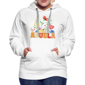 Abuela Women’s Premium Hoodie with Floral Design