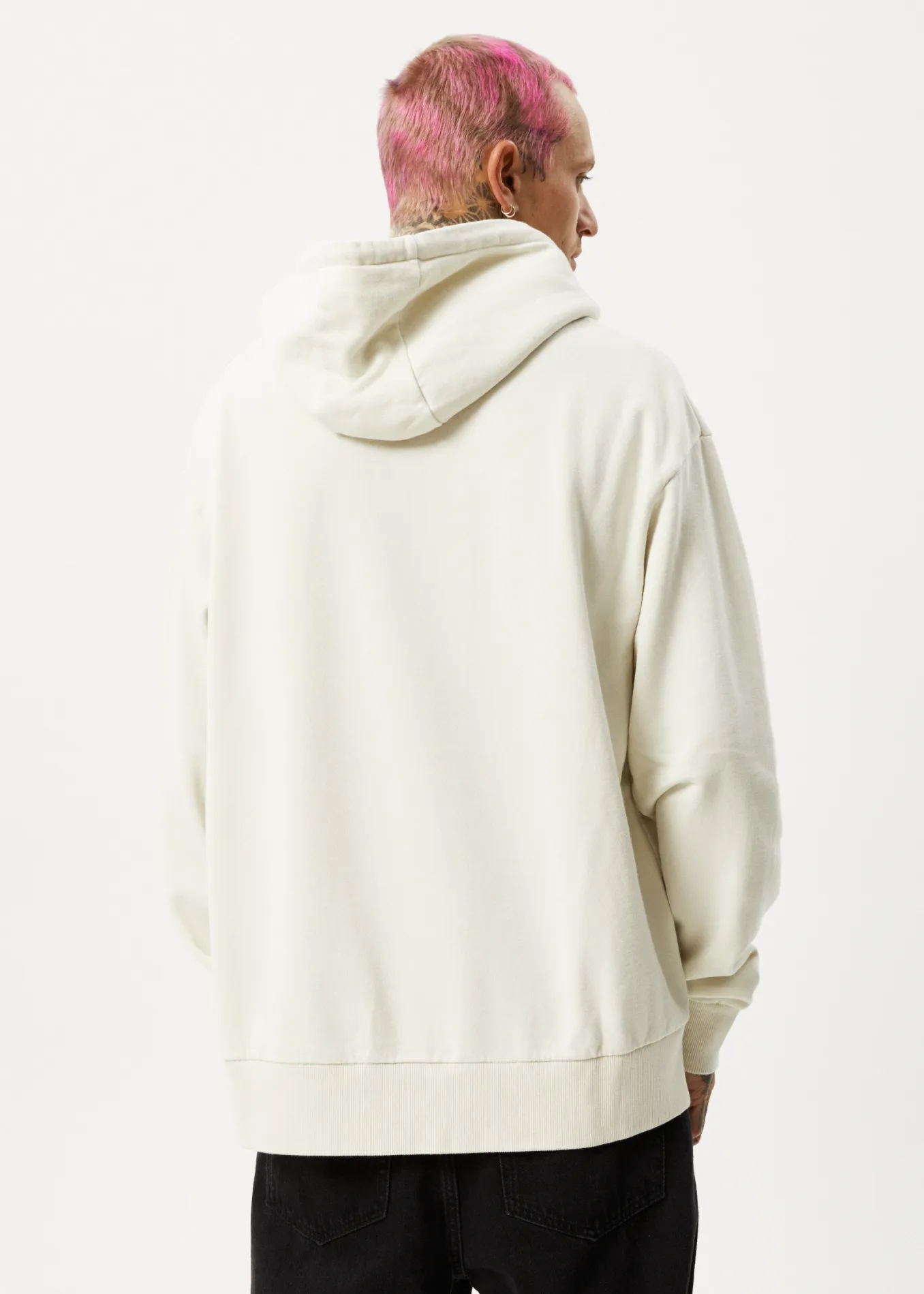 Afends Unisex Vital - Unisex Recycled Hoodie - Off White