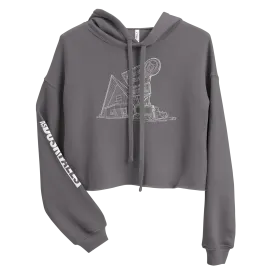 As Dusk Falls Desert Dream Women's Crop Hoodie
