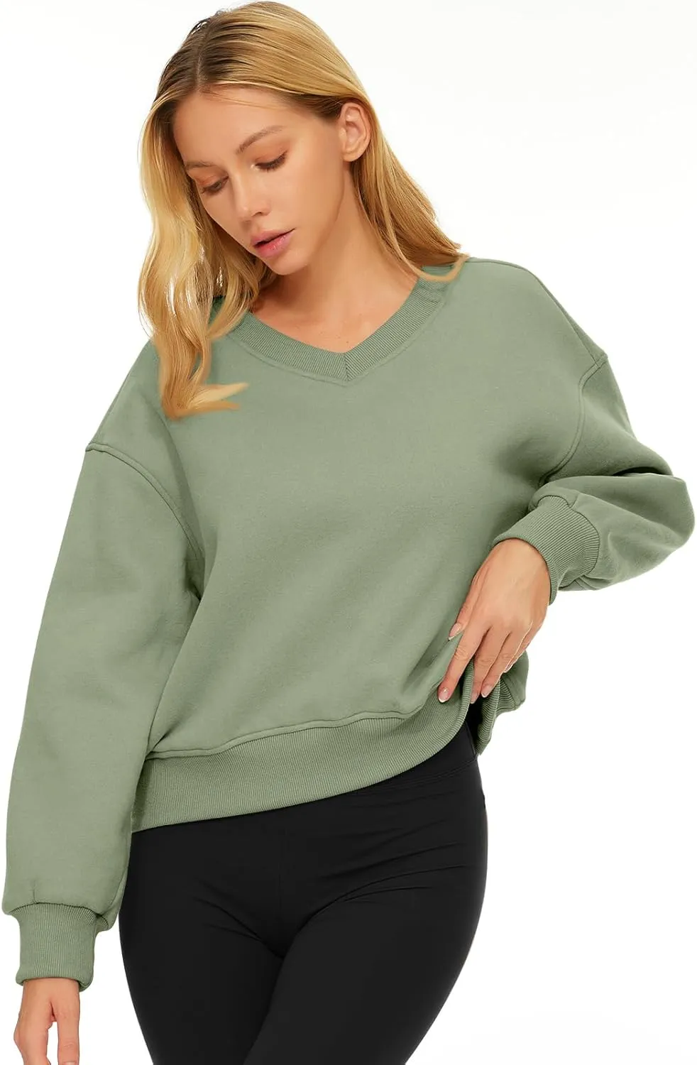 AUTOMET Womens Cropped Sweatshirts Pullover Fleece Crop Sweaters Fall Fashion Outfits Clothes 2025