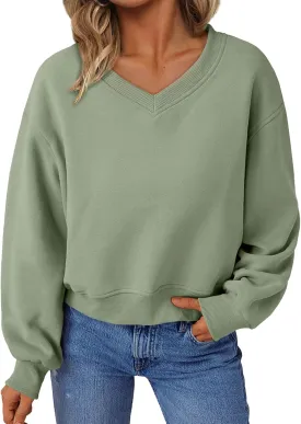 AUTOMET Womens Cropped Sweatshirts Pullover Fleece Crop Sweaters Fall Fashion Outfits Clothes 2025