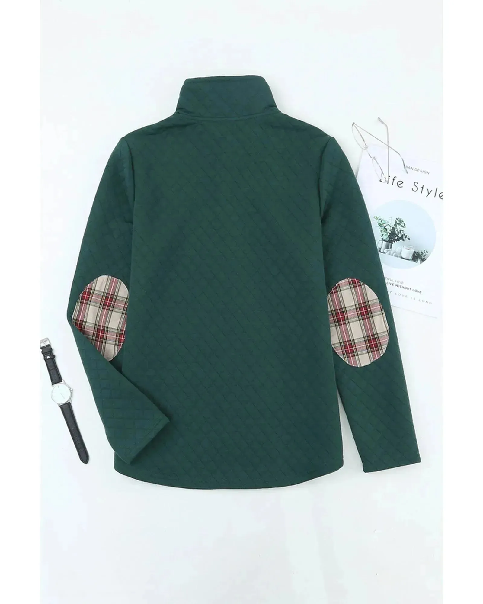 Azura Exchange Geometric Texture Sweatshirt - L