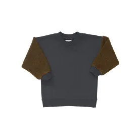 Baby & Kid's Sherpa Sleeve Fleece Pullover