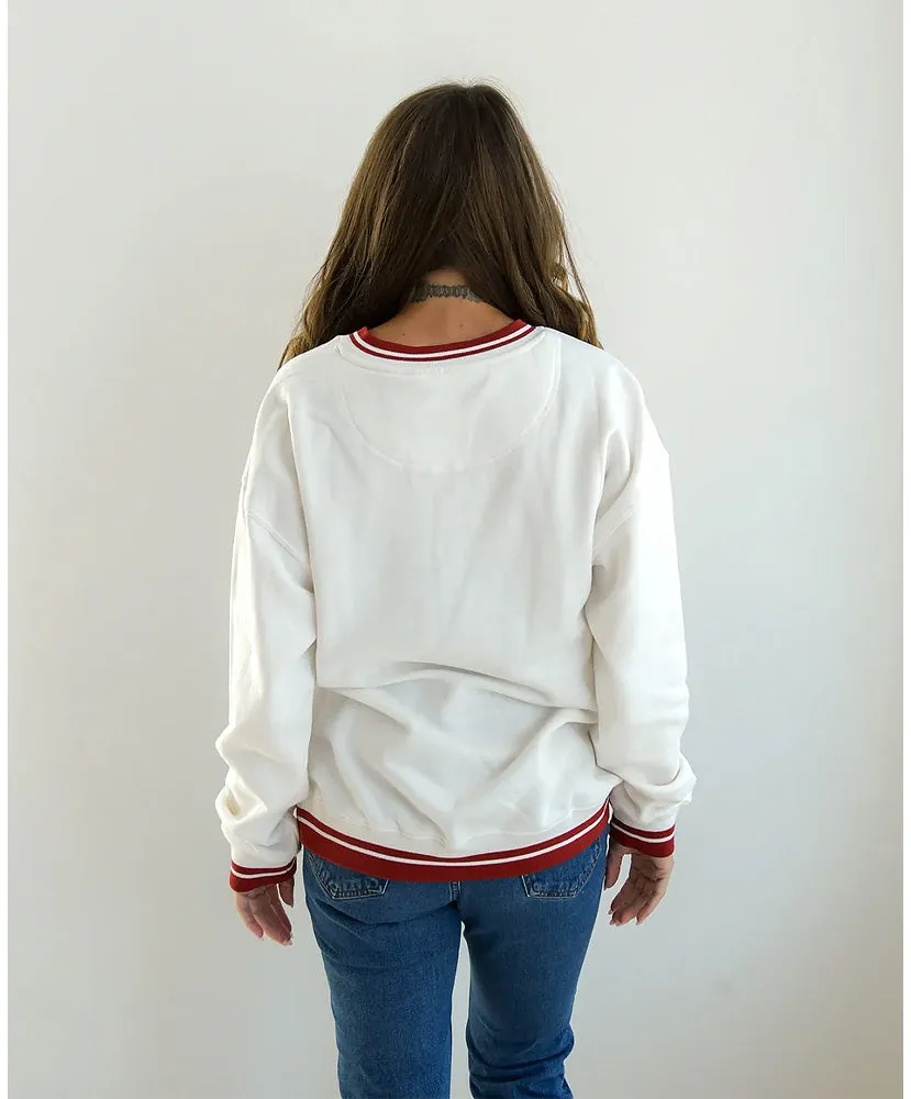 Bama Allen Chenille V-Neck Crew