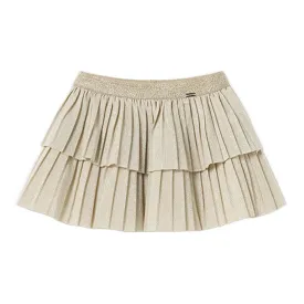 Beige Pleated Skirt