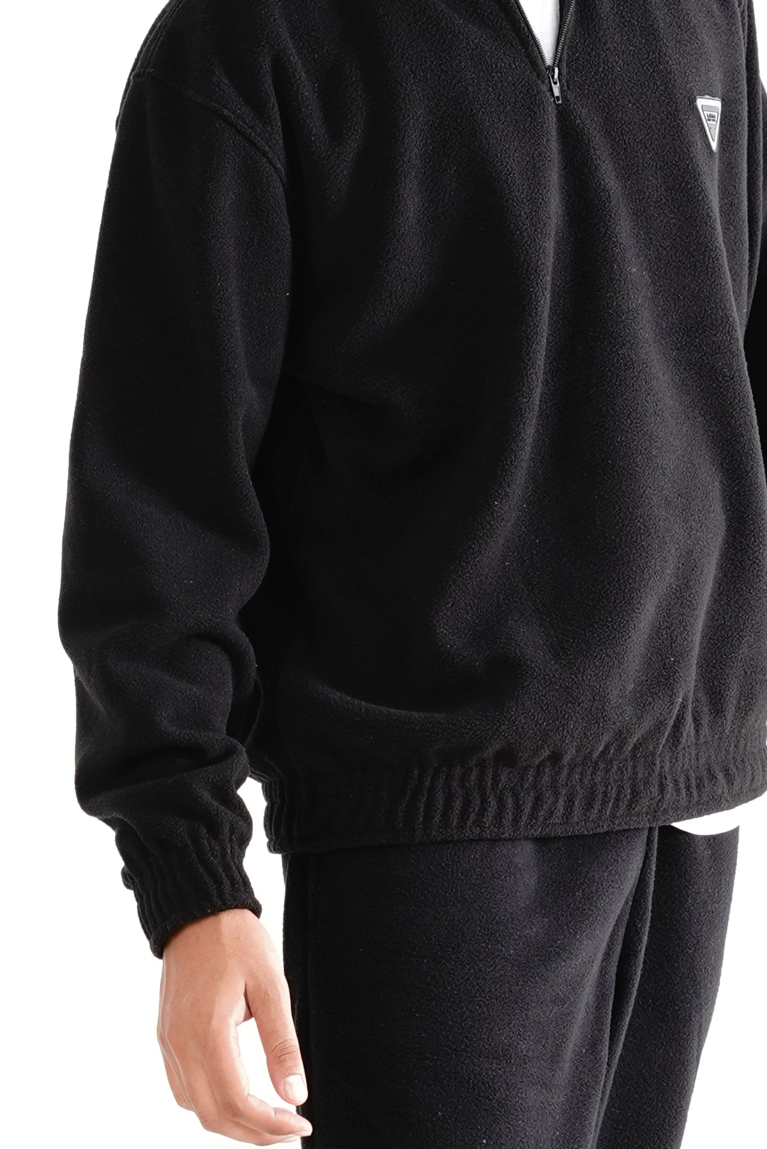 BHM Men's Polar Fleece Oversized Quarter Zipper Sweatshirt