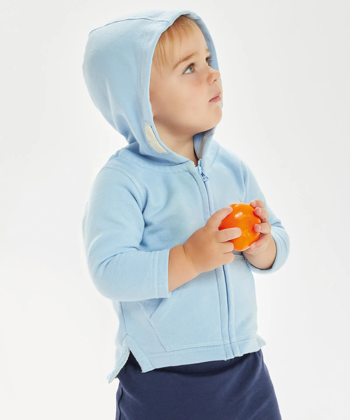 Bubblegum Pink - Baby zipped hoodie