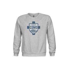 Como 1907 Color Badge Youth Crewneck Sweatshirt - Grey