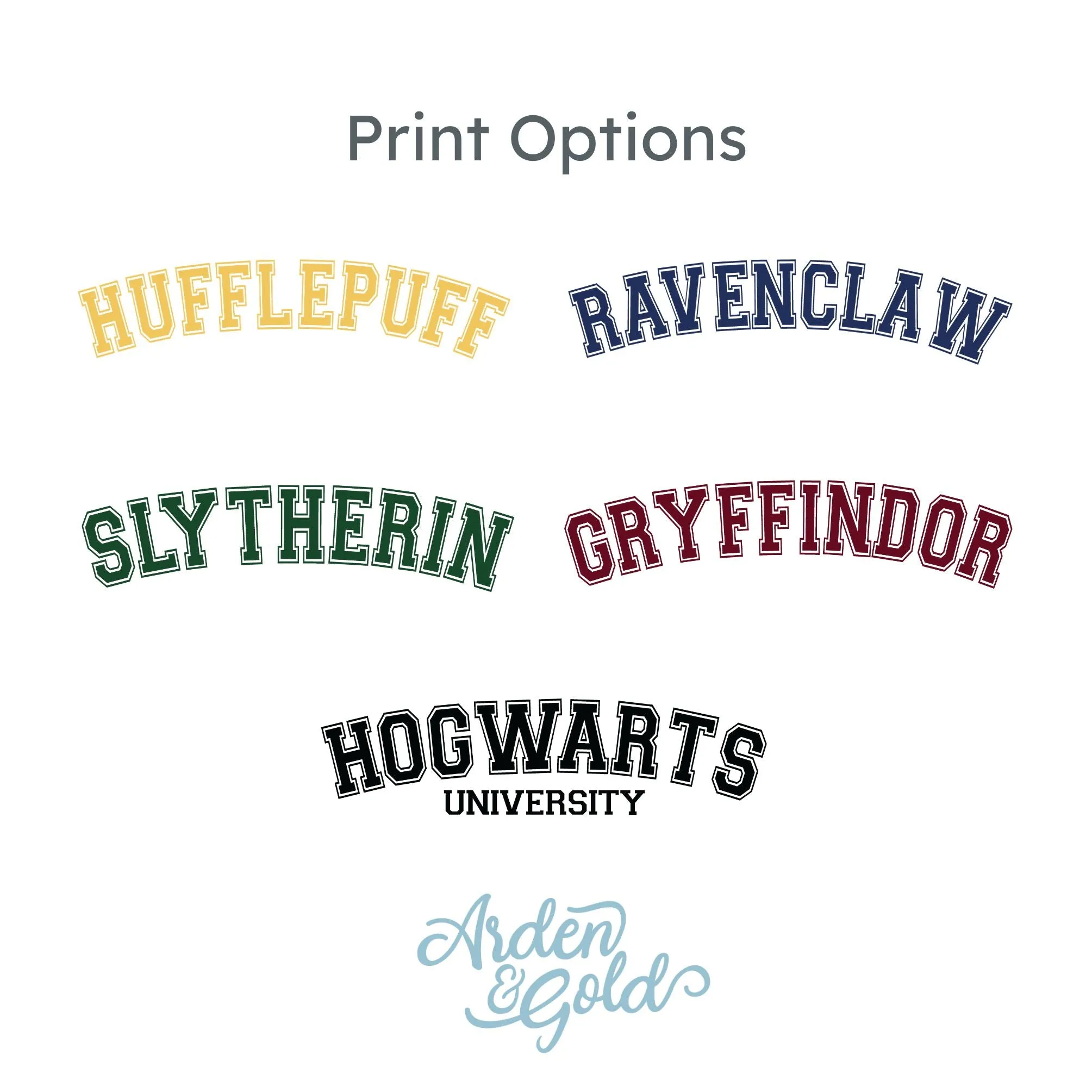 Custom Wizarding School House Crewneck Sweatshirt