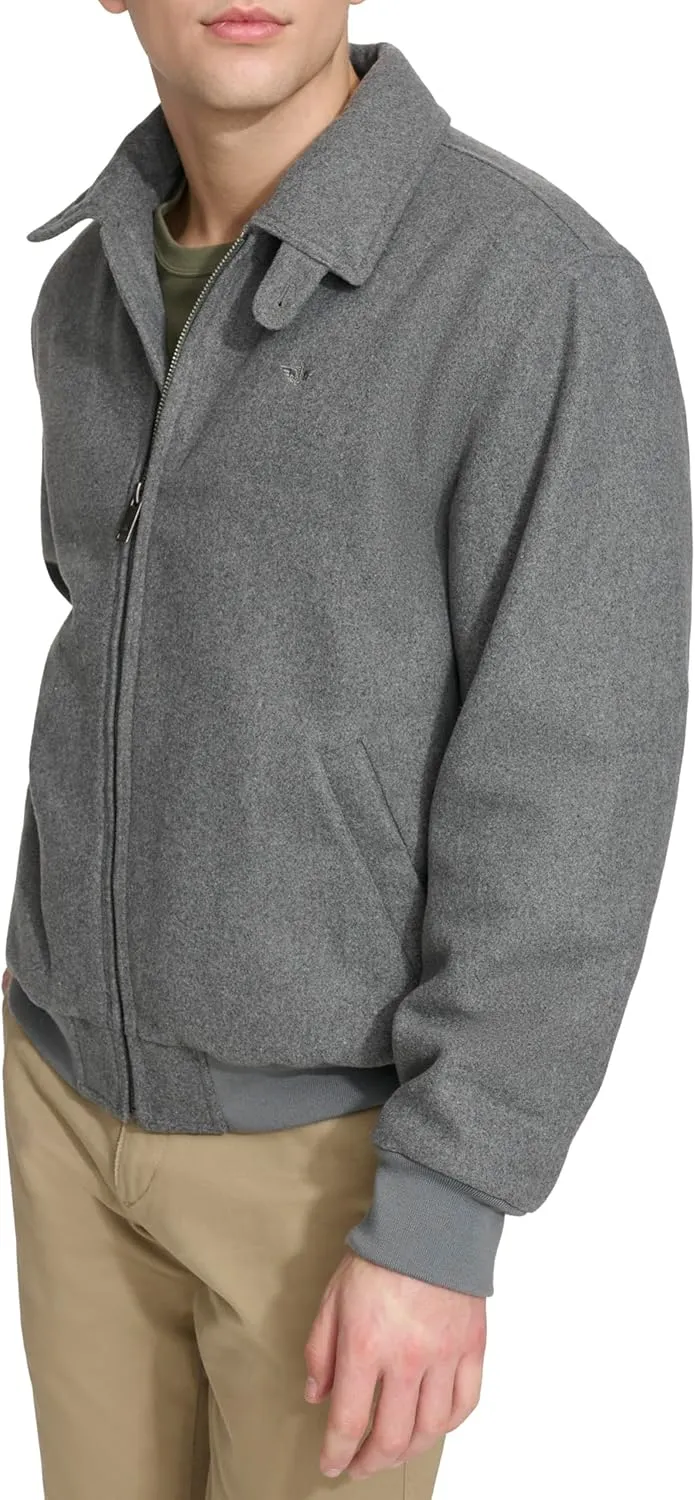 Dockers Men's Wool Blend Harrington Bomber