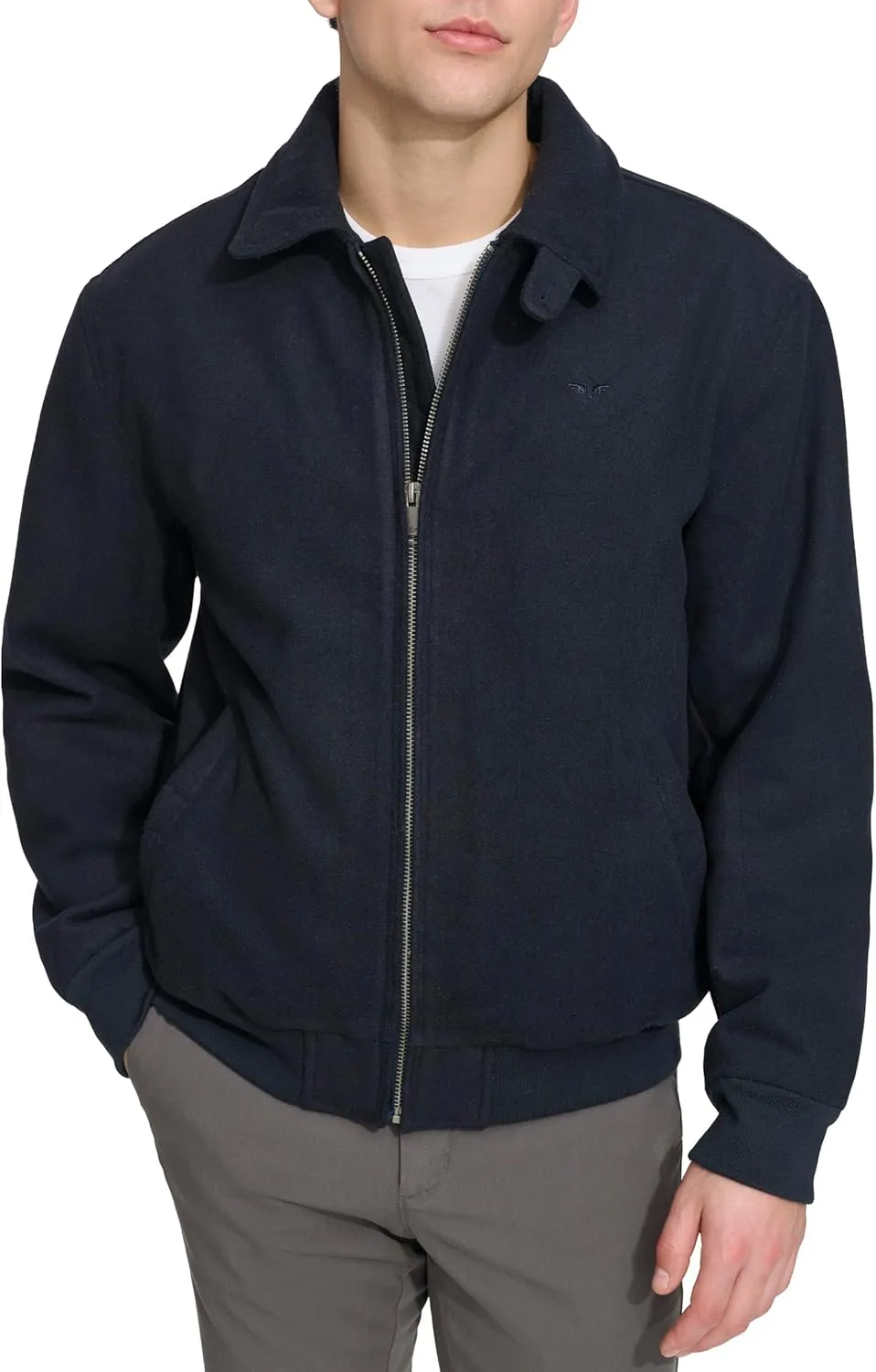 Dockers Men's Wool Blend Harrington Bomber