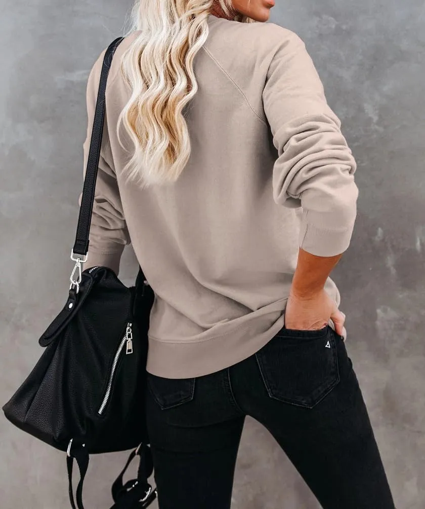 Dressmine Womens Casual Long Sleeve Mama Sweatshirts Knit Loose Graphic Crewneck Pullover Mom Shirt Tops