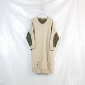 elbow patch sweater dress