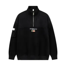 Faire Echo Retro High-Neck Fleece Sweatshirt