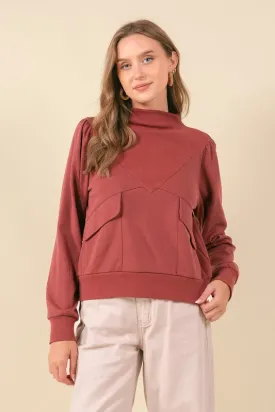 Funnel Neck Sweatshirt