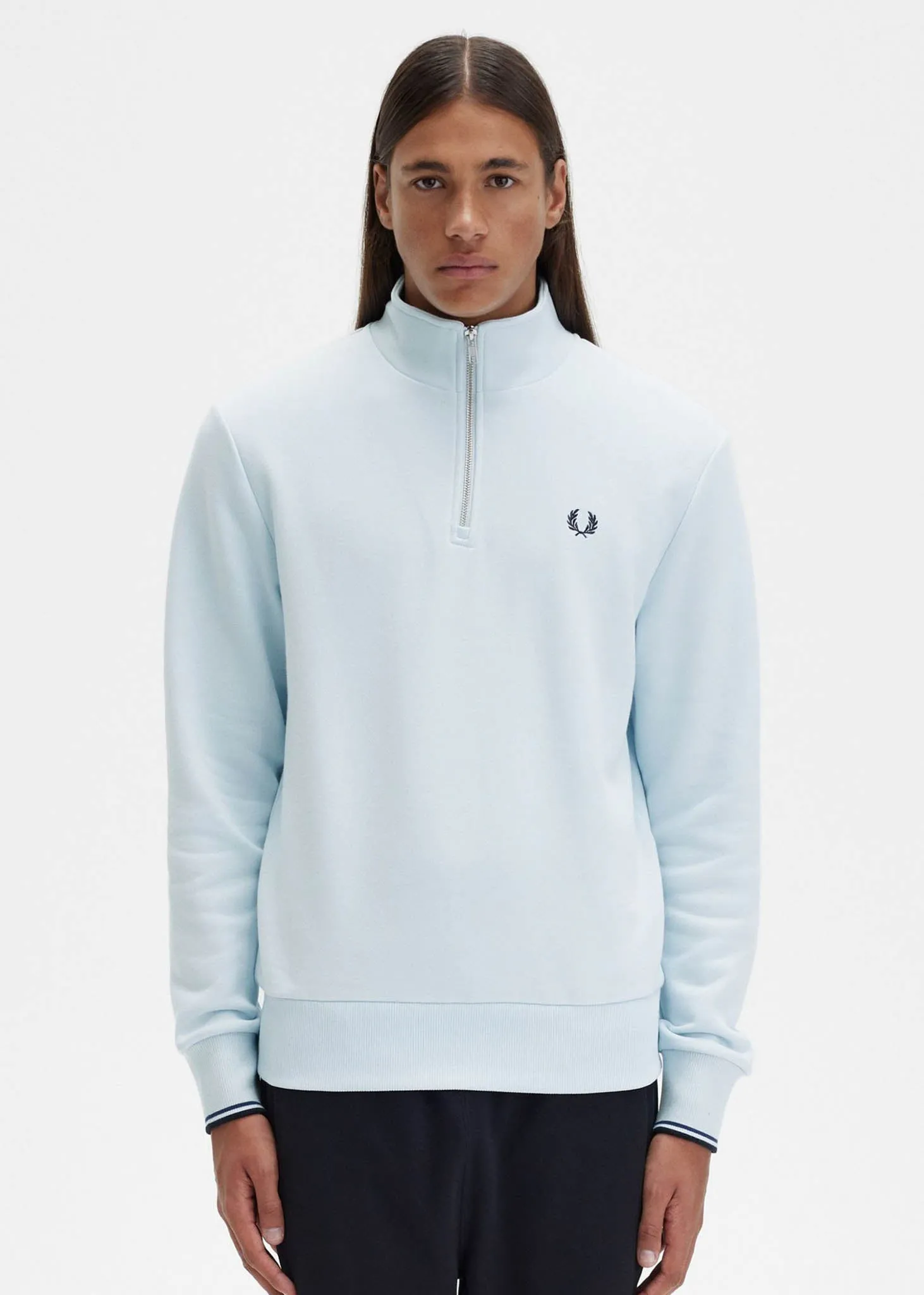 Half zip sweatshirt - light ice