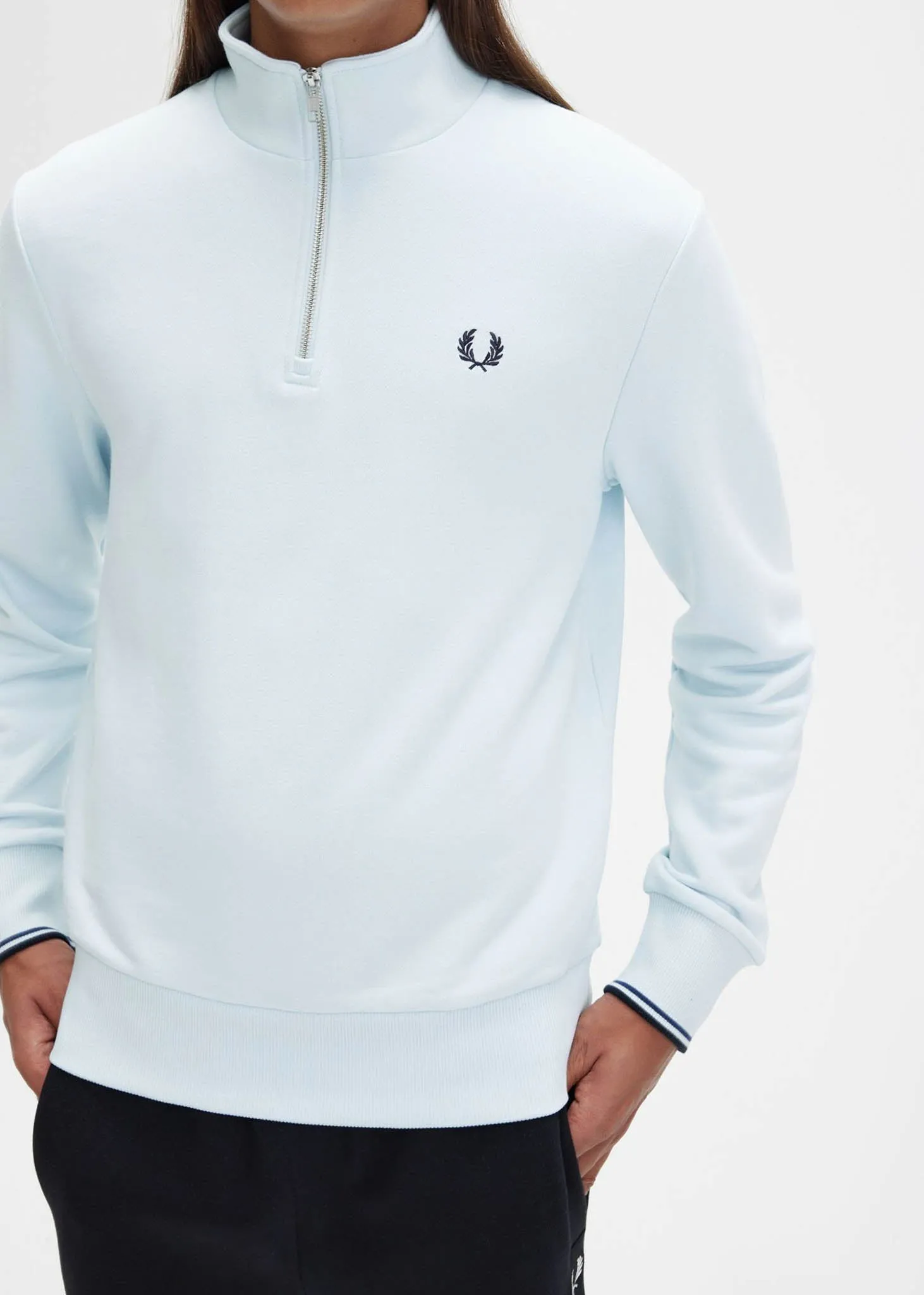 Half zip sweatshirt - light ice