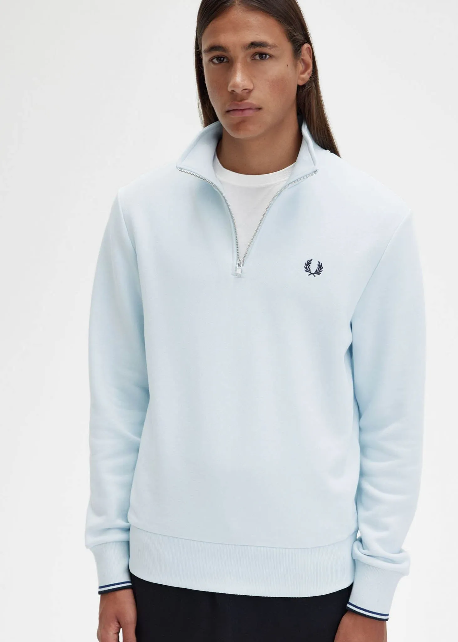 Half zip sweatshirt - light ice