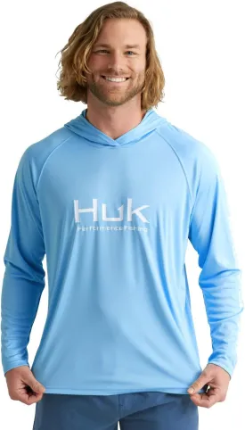 HUK Men's Pursuit Vented Long Sleeve Hoodie, Fishing Shirt with Hood