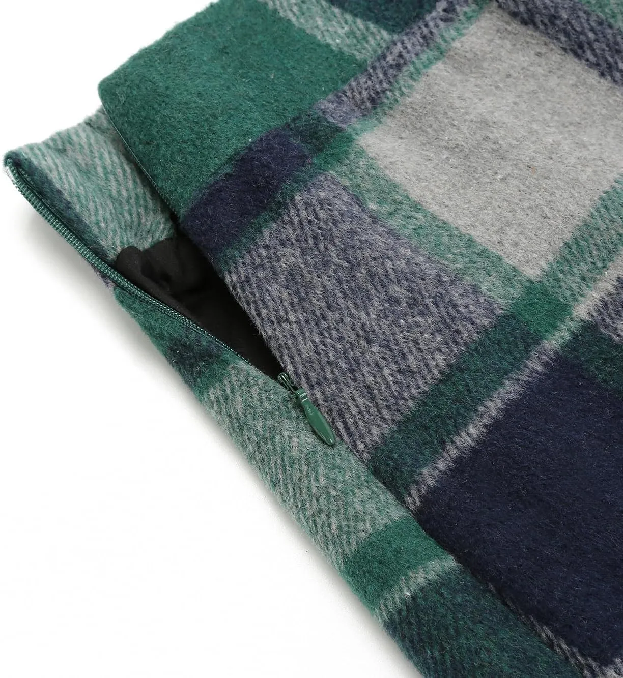 IDEALSANXUN Womens Wool Plaid Mini Skirt Fall Winter High Elastic Waist Short Pencil Skirt