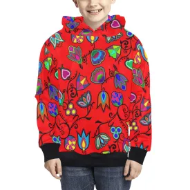Indigenous Paisley Dahlia Kids' Hoodie