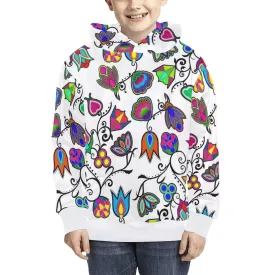 Indigenous Paisley White Kids' Hoodie