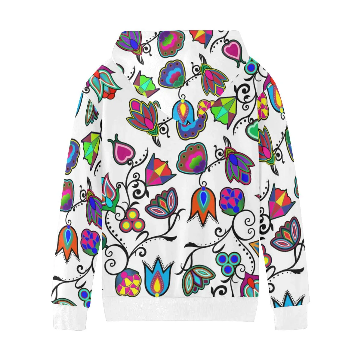 Indigenous Paisley White Kids' Hoodie