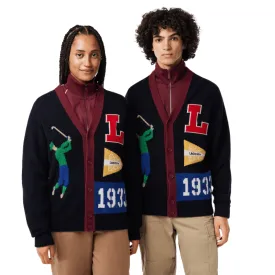 Lacoste Unisex Golfer Motif Cardigan