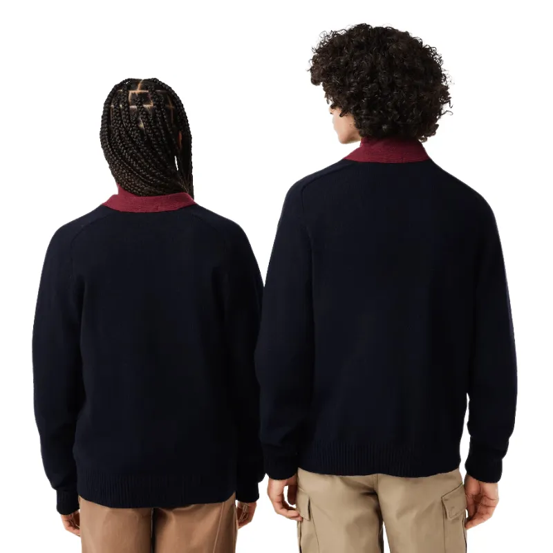 Lacoste Unisex Golfer Motif Cardigan