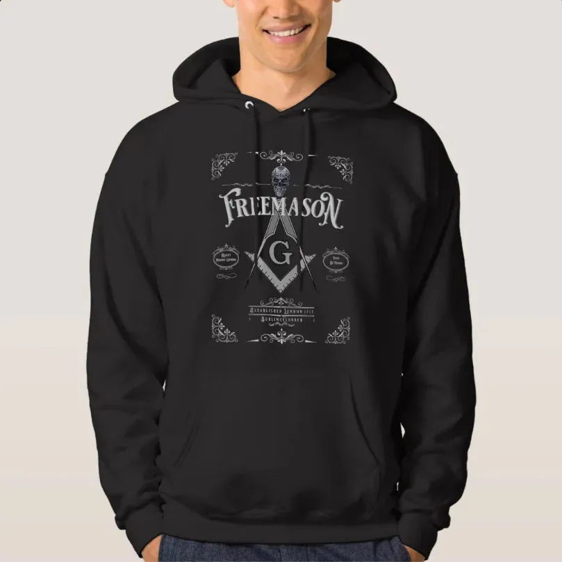 Master Mason Blue Lodge Hoodie - Square & Compasse 100% Cotton