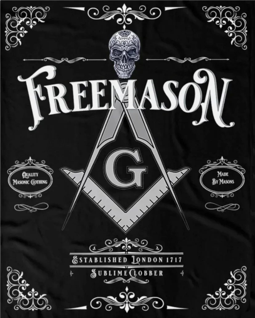 Master Mason Blue Lodge Hoodie - Square & Compasse 100% Cotton
