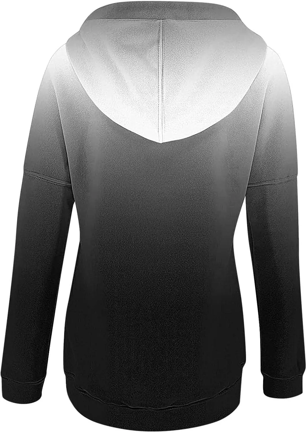 Muyise Womens 2023 Hooded Button Collar Drawstring Hoodies Pullover Sweatshirts Casual Long Sleeve Tops Shirts with Pocket