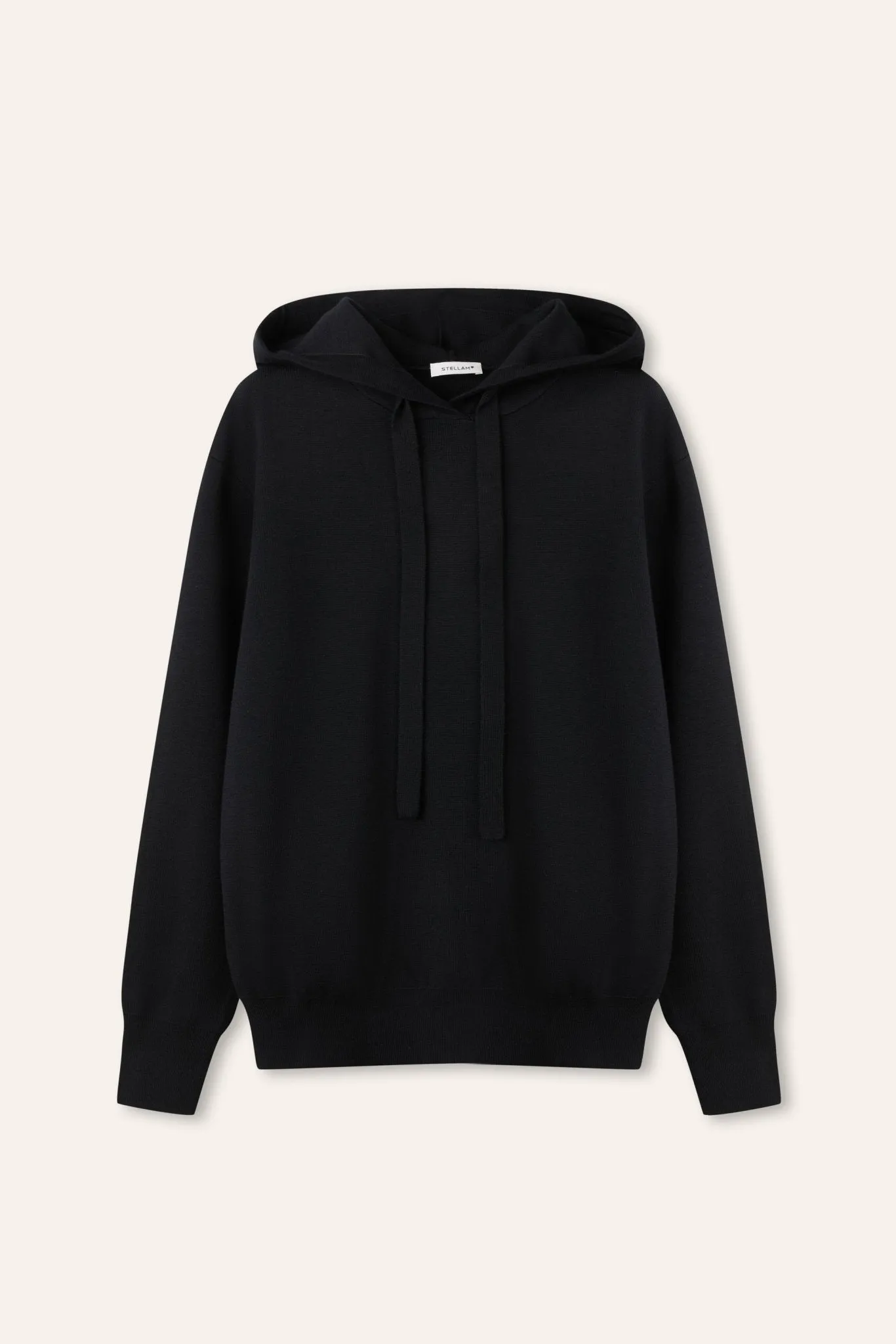 NELLO wool hoodie sweatshirt (Black)