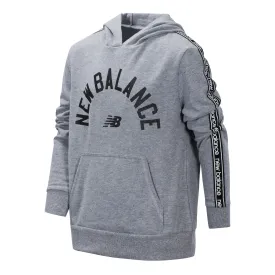 New Balance Boys Grey Heather Terry Hooded Pullover
