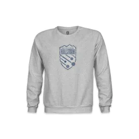 Northern Colorado Hailstorm Color Badge Youth Crewneck Sweatshirt - Grey