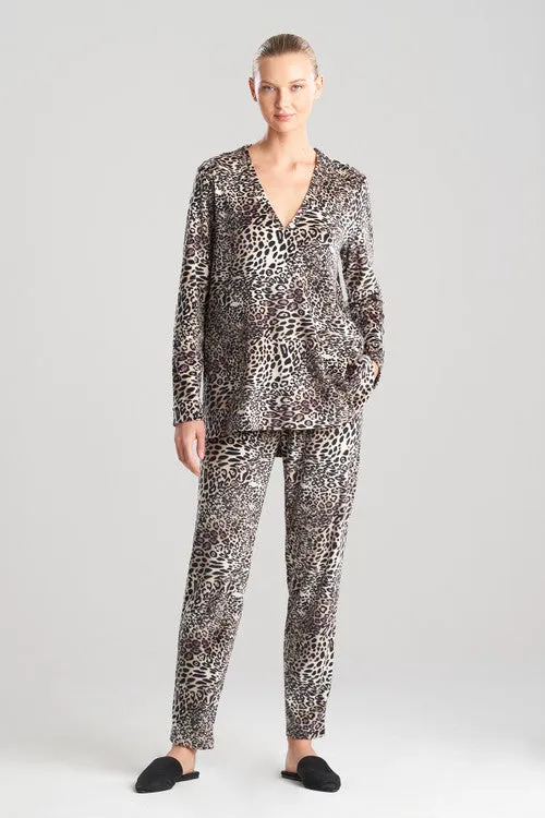Panther Printed Velour Top