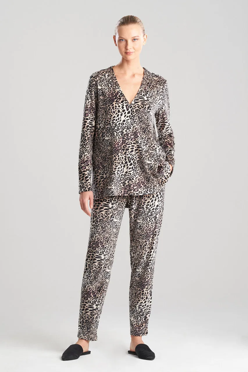 Panther Printed Velour Top