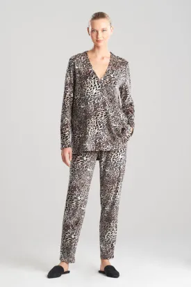 Panther Printed Velour Top