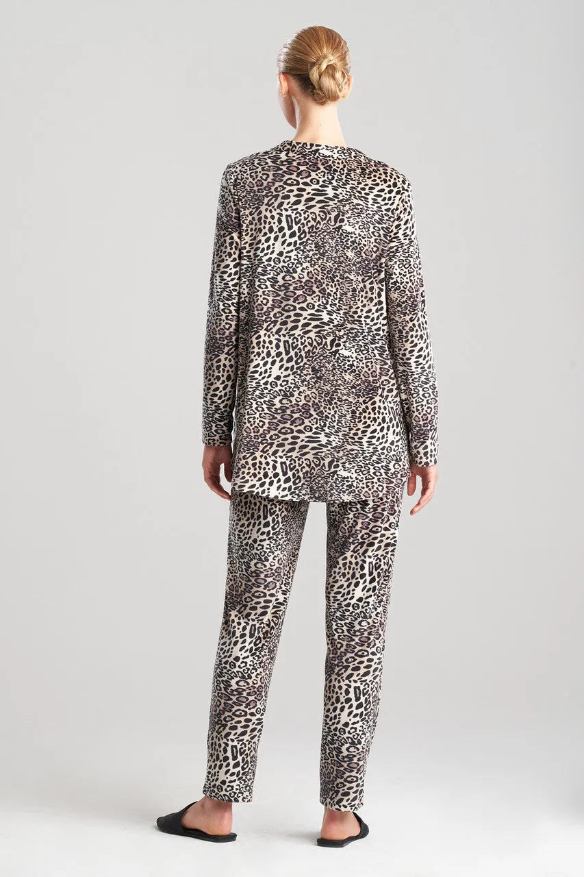 Panther Printed Velour Top