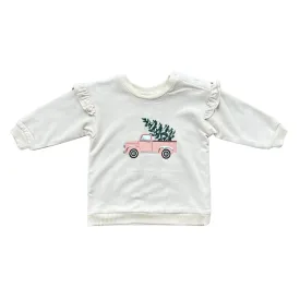 Pink Holiday Truck Sweatshirt