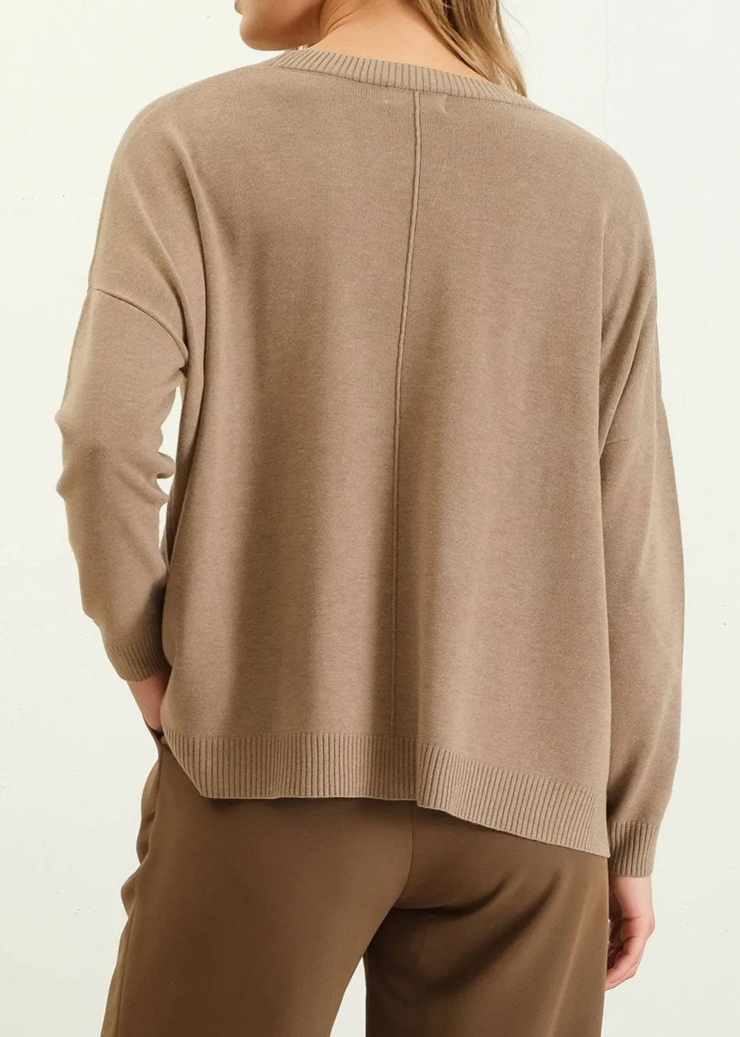 Raya Extended Shoulder Sweater