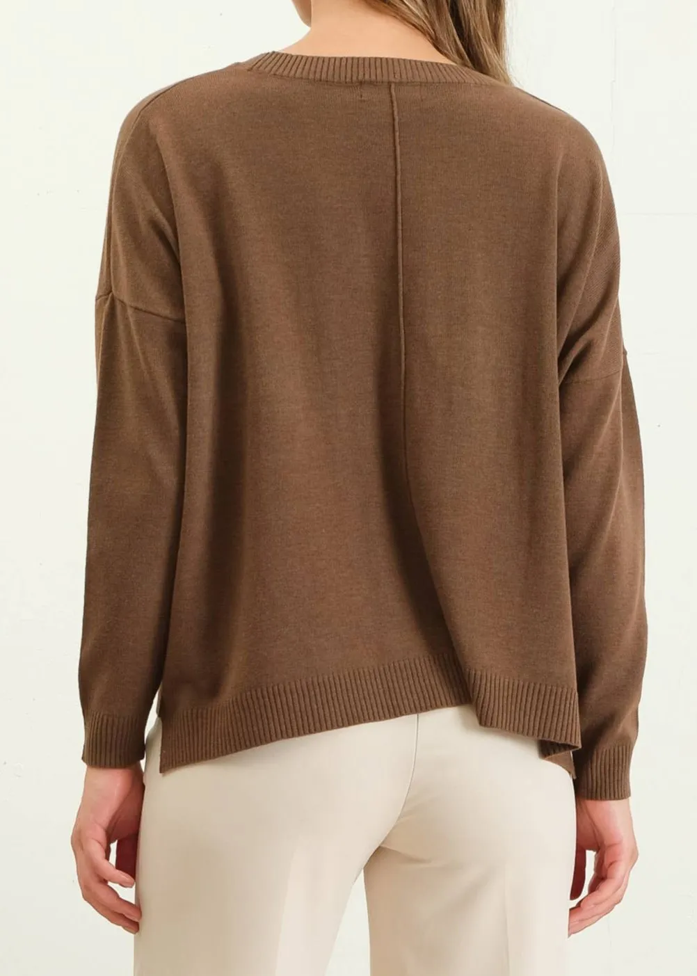 Raya Extended Shoulder Sweater
