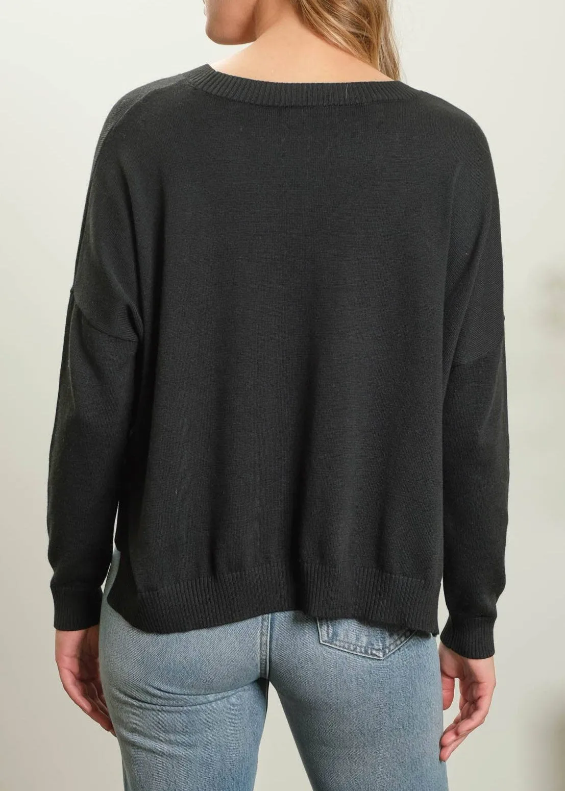 Raya Extended Shoulder Sweater