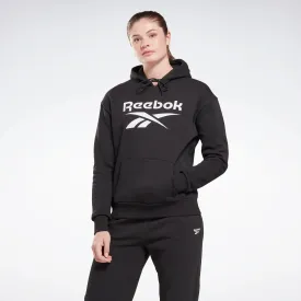Reebok Identity Big Logo Fleece Hoodie Black