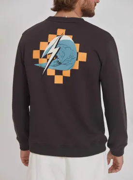 REGULAR SWEATSHIRT WITH FRONT AND BACK PRINT
