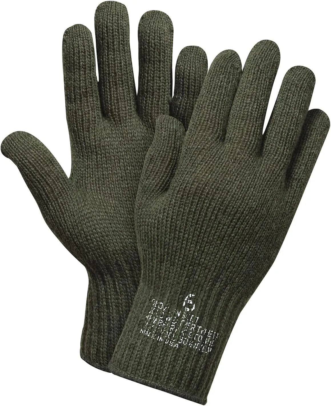 Rothco GI Wool/Nylon Glove Liners, Mil-Spec A-A-55119 USA Made Gloves
