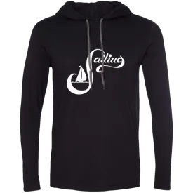 Sailing white on 987 Anvil LS T-Shirt Hoodie