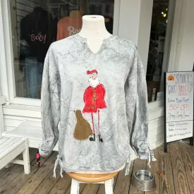 Santa Claus Is Comin' To Town Tie Dye Pullover Sweater