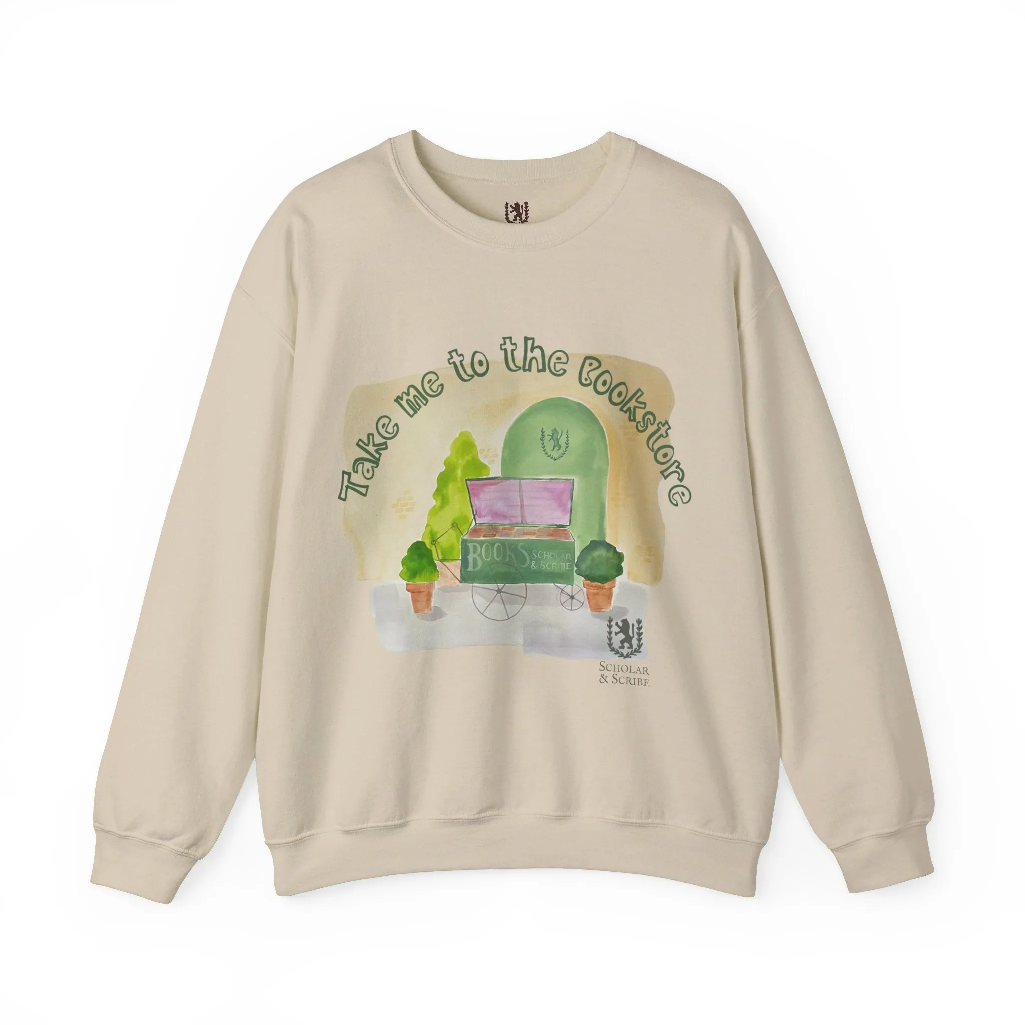 Scholar & Scribe "Take me to the Bookstore" Unisex Heavy Blend™ Crewneck Sweatshirt