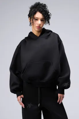 Scuba Tech Oversized Cropped Hoodie